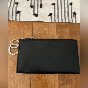 Oventure black silver clutch wallet